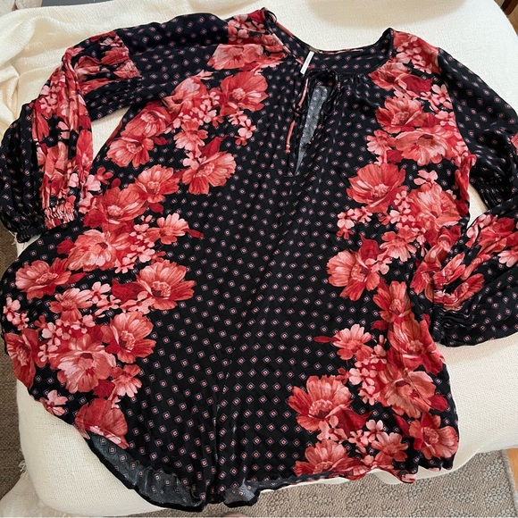 Free People Long Sleeve Floral Dress - Picture 1 of 7